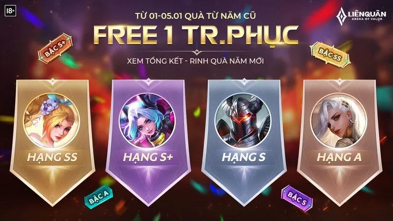 Sự kiện liên quân nạp quân huy miễn phí hấp dẫn